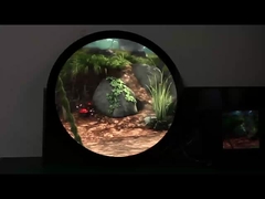 Ecrã LCD AIO com touchscreen redondo