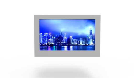 Monitores LCD touchscreen externos de grau industrial 86 ′′ montado na parede Display de alto brilho com ligação óptica